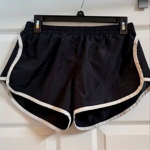 Umbro Women's Black Athletic Shorts with White Trim Size M